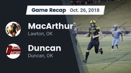 Recap: MacArthur  vs. Duncan  2018
