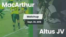 Matchup: MacArthur High vs. Altus JV 2019