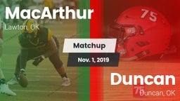 Matchup: MacArthur High vs. Duncan  2019