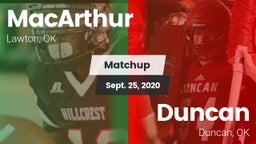 Matchup: MacArthur High vs. Duncan  2020