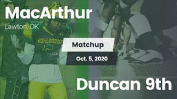Matchup: MacArthur High vs. Duncan 9th 2020