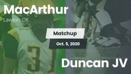 Matchup: MacArthur High vs. Duncan JV 2020
