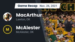 Recap: MacArthur  vs. McAlester  2021