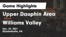 Upper Dauphin Area  vs Williams Valley Game Highlights - Dec. 23, 2021