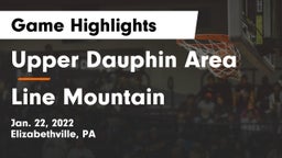 Upper Dauphin Area  vs Line Mountain Game Highlights - Jan. 22, 2022