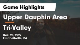 Upper Dauphin Area  vs Tri-Valley  Game Highlights - Dec. 28, 2022