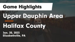 Upper Dauphin Area  vs Halifax County  Game Highlights - Jan. 20, 2023
