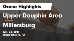 Upper Dauphin Area  vs Millersburg  Game Highlights - Jan. 24, 2023