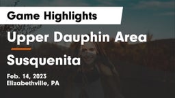 Upper Dauphin Area  vs Susquenita  Game Highlights - Feb. 14, 2023