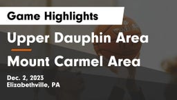 Upper Dauphin Area  vs Mount Carmel Area  Game Highlights - Dec. 2, 2023