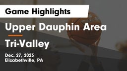 Upper Dauphin Area  vs Tri-Valley  Game Highlights - Dec. 27, 2023
