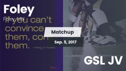 Matchup: Foley  vs. GSL JV 2017