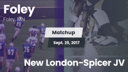 Matchup: Foley  vs. New London-Spicer JV 2017