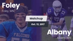 Matchup: Foley  vs. Albany  2017