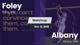 Matchup: Foley  vs. Albany  2018