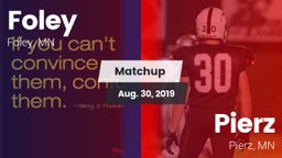 Matchup: Foley  vs. Pierz  2019