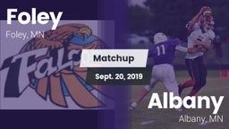 Matchup: Foley  vs. Albany  2019