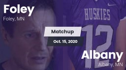 Matchup: Foley  vs. Albany  2020