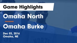 Omaha North  vs Omaha Burke  Game Highlights - Dec 03, 2016