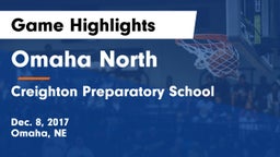 Omaha North  vs Creighton Preparatory School Game Highlights - Dec. 8, 2017