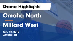 Omaha North  vs Millard West  Game Highlights - Jan. 12, 2018