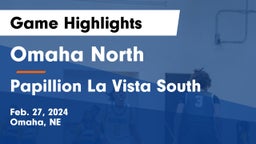 Omaha North  vs Papillion La Vista South  Game Highlights - Feb. 27, 2024