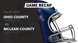 Recap: Ohio County  vs. McLean County  2016