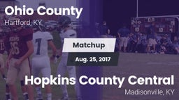 Matchup: Ohio County High vs. Hopkins County Central  2017