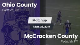 Matchup: Ohio County High vs. McCracken County  2018