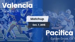 Matchup: Valencia  vs. Pacifica  2016