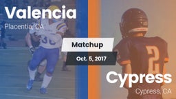 Matchup: Valencia  vs. Cypress  2017