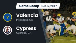 Recap: Valencia  vs. Cypress  2017