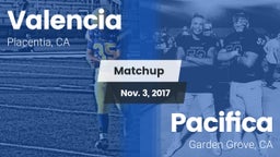 Matchup: Valencia  vs. Pacifica  2017