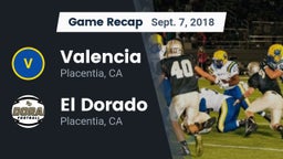 Recap: Valencia  vs. El Dorado  2018