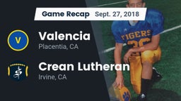 Recap: Valencia  vs. Crean Lutheran  2018
