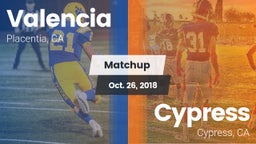 Matchup: Valencia  vs. Cypress  2018