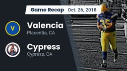 Recap: Valencia  vs. Cypress  2018
