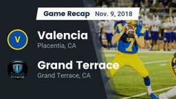 Recap: Valencia  vs. Grand Terrace  2018