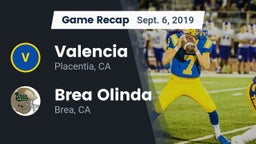 Recap: Valencia  vs. Brea Olinda  2019
