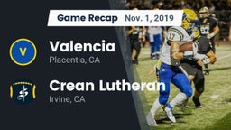 Recap: Valencia  vs. Crean Lutheran  2019