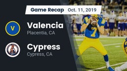 Recap: Valencia  vs. Cypress  2019