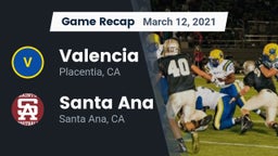 Recap: Valencia  vs. Santa Ana  2021