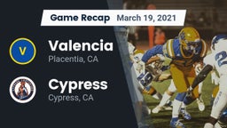Recap: Valencia  vs. Cypress  2021