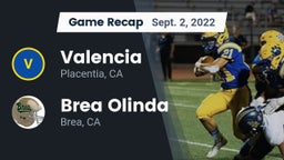 Recap: Valencia  vs. Brea Olinda  2022