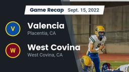 Recap: Valencia  vs. West Covina  2022