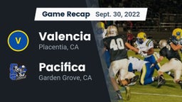 Recap: Valencia  vs. Pacifica  2022