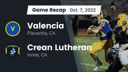 Recap: Valencia  vs. Crean Lutheran  2022