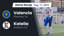 Recap: Valencia  vs. Katella  2023