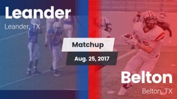 Matchup: Leander vs. Belton  2017