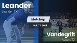 Matchup: Leander vs. Vandegrift  2017